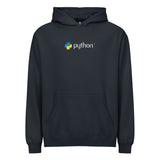Python Logo - Code with Elegance - Men’s box hoodie