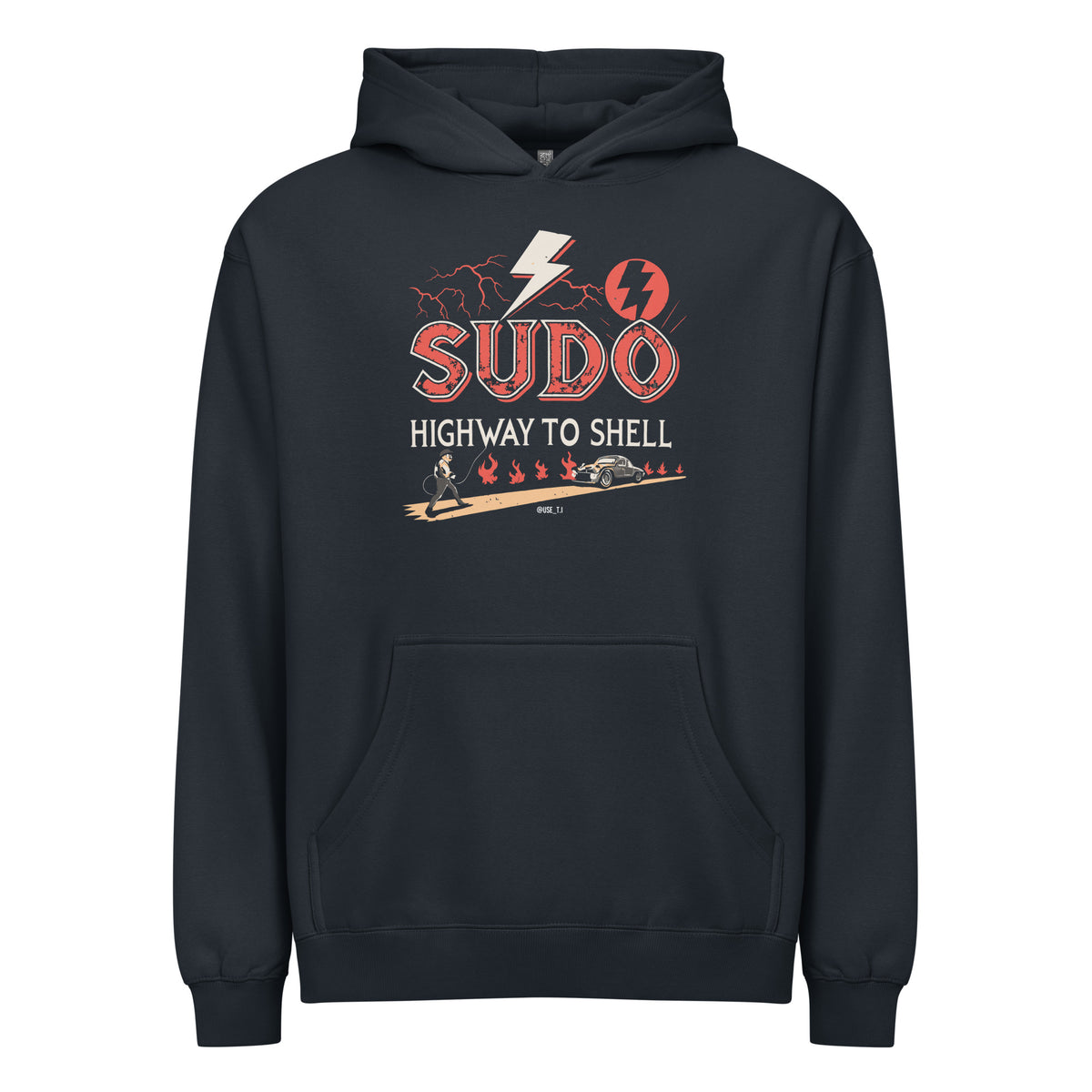 Sudo - Highway to Shell Linux - Men’s box hoodie