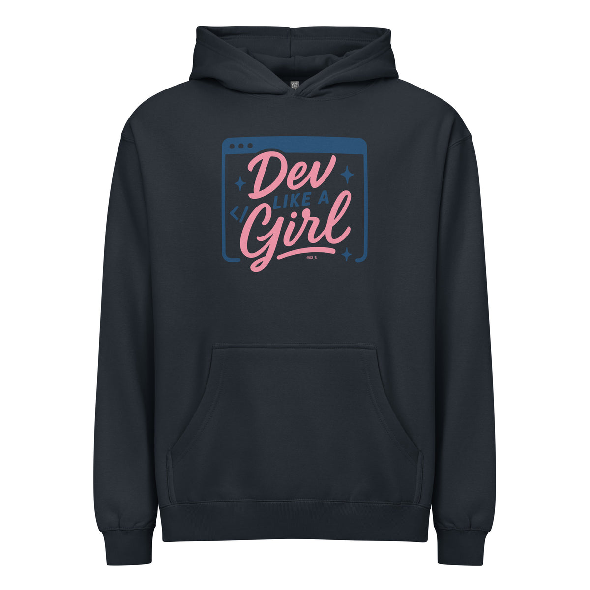 Dev Like a Girl - Men’s box hoodie