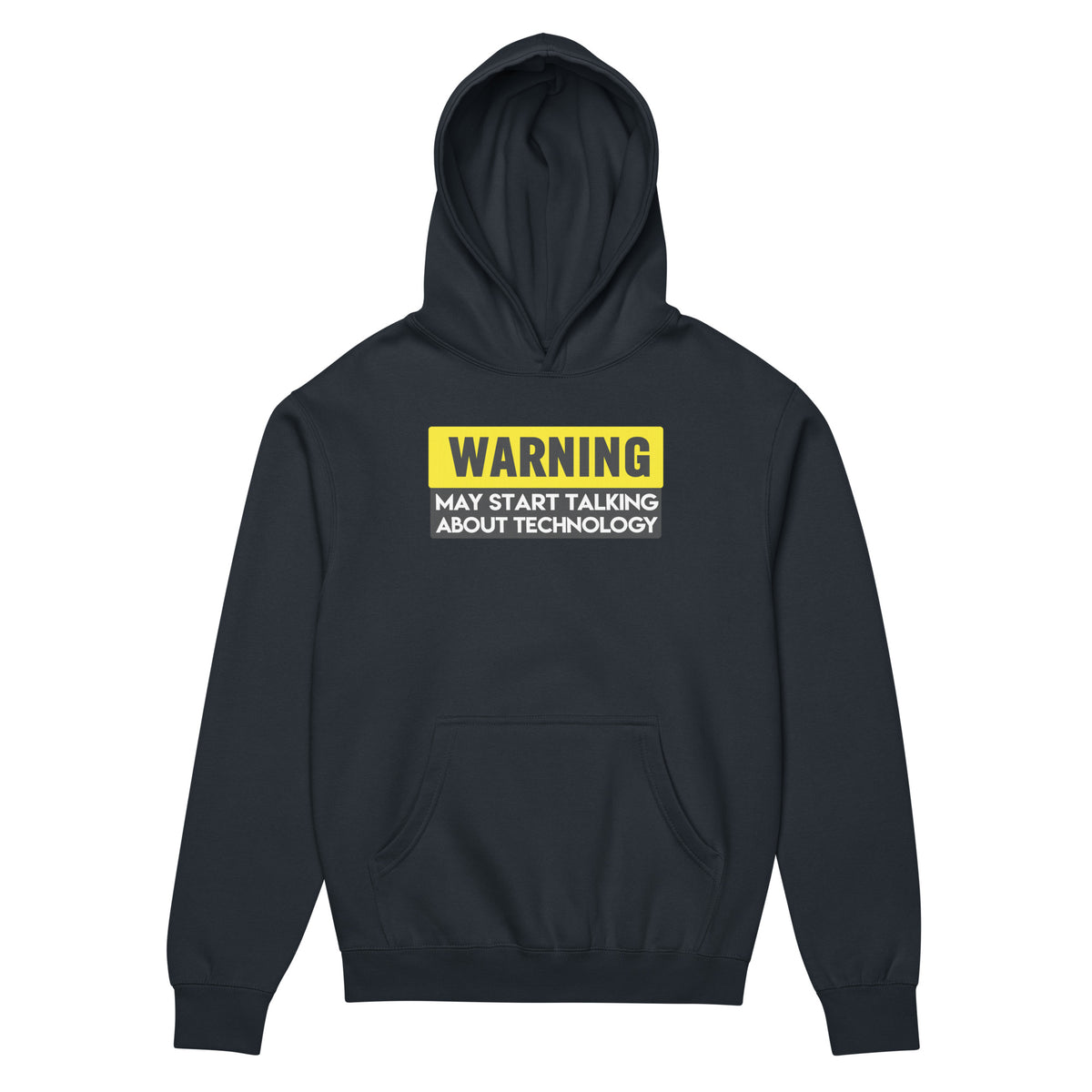 Warning: May Start Talking About Technology - Men’s box hoodie