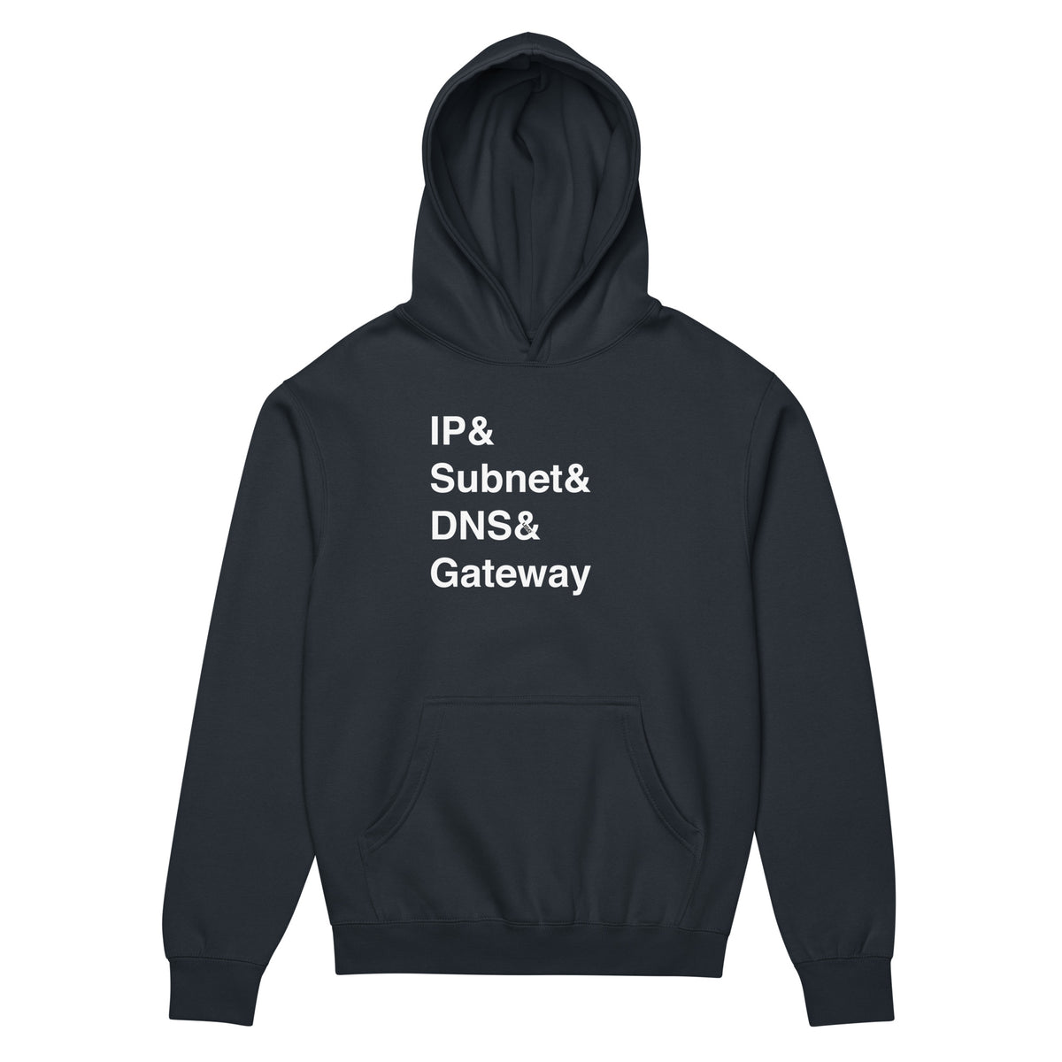 IP, Subnet, DNS & Gateway - Men’s box hoodie