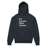 IP, Subnet, DNS & Gateway - Men’s box hoodie