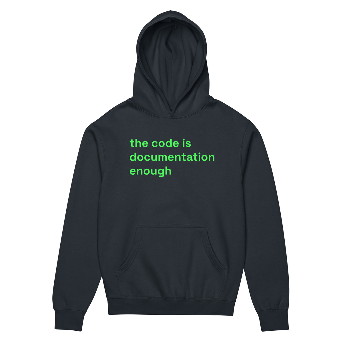 The Code Is Documentation Enough - Men’s box hoodie