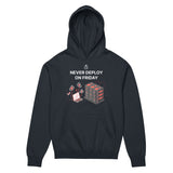 Never Deploy On Friday - Men’s box hoodie