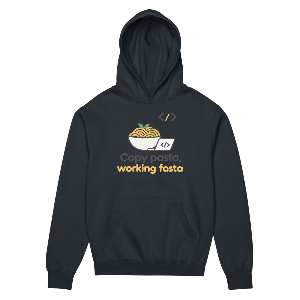 Copy Pasta, Working Fasta - Men’s box hoodie