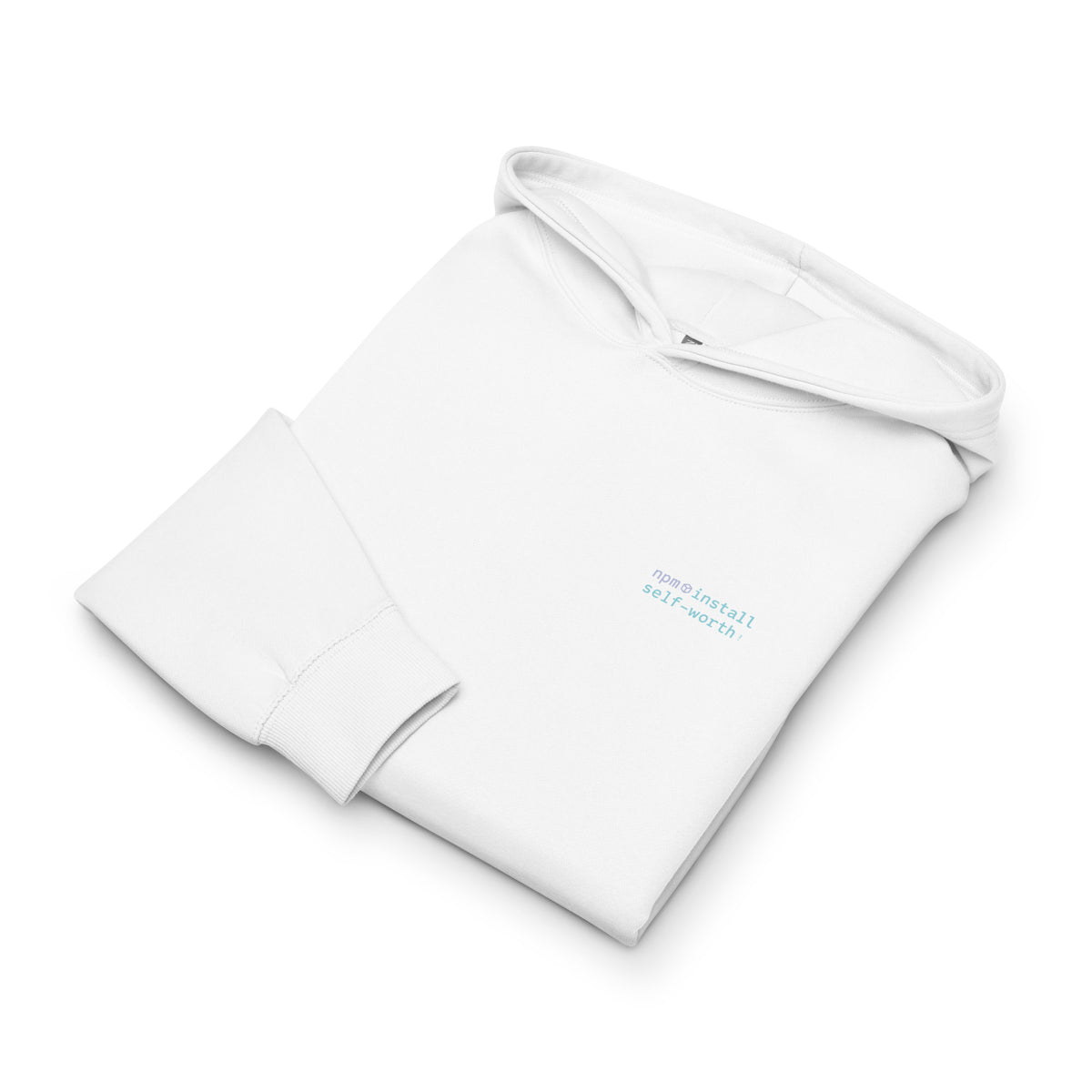 npm install self-worth - Men’s box hoodie