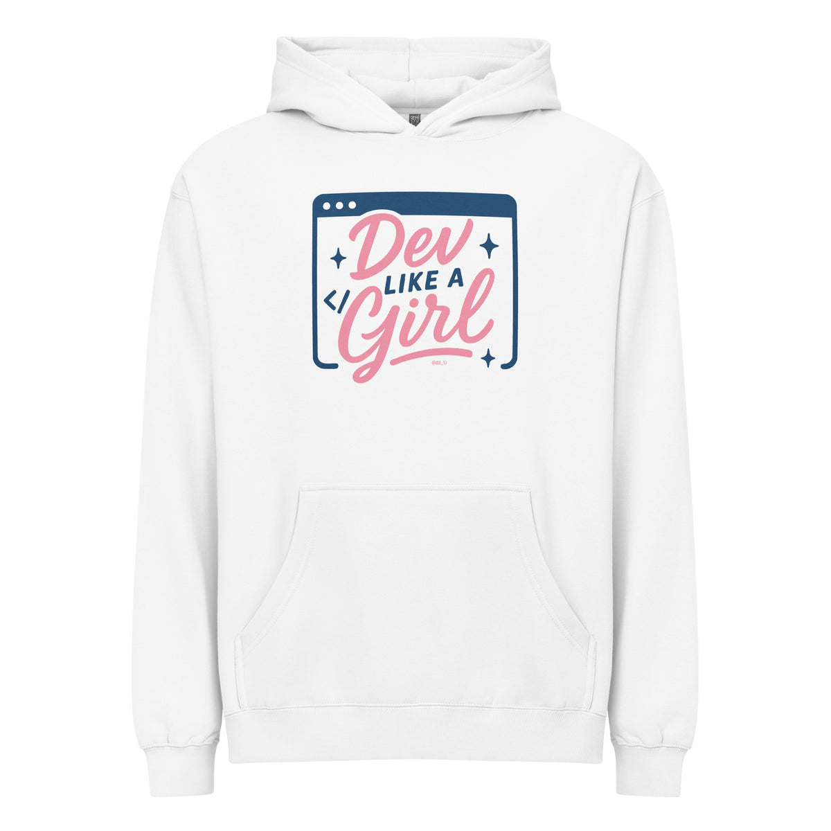 Dev Like a Girl - Men’s box hoodie