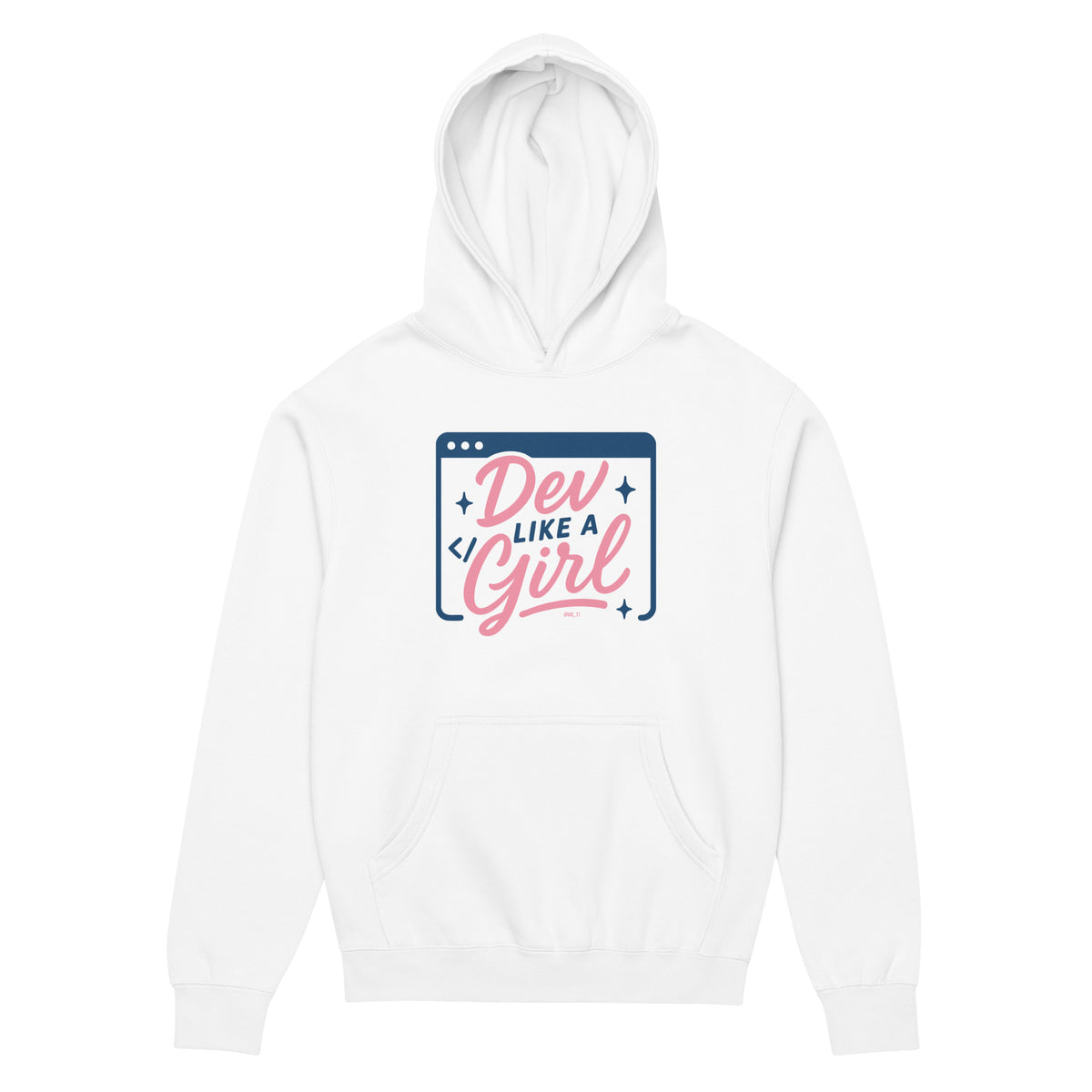 Dev Like a Girl - Men’s box hoodie