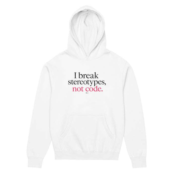 I Break Stereotypes, Not Code - Men’s box hoodie