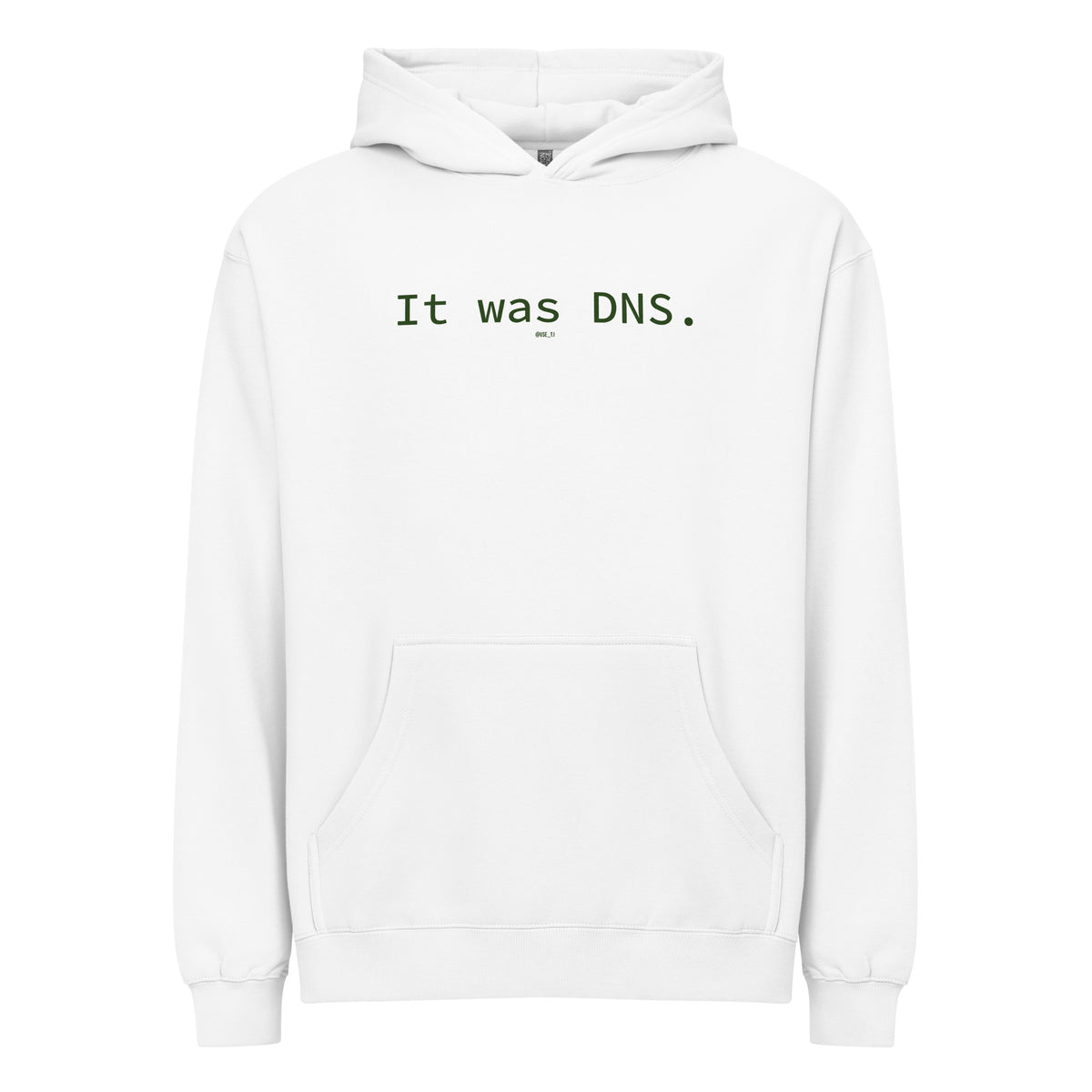 It Was DNS - Men’s box hoodie