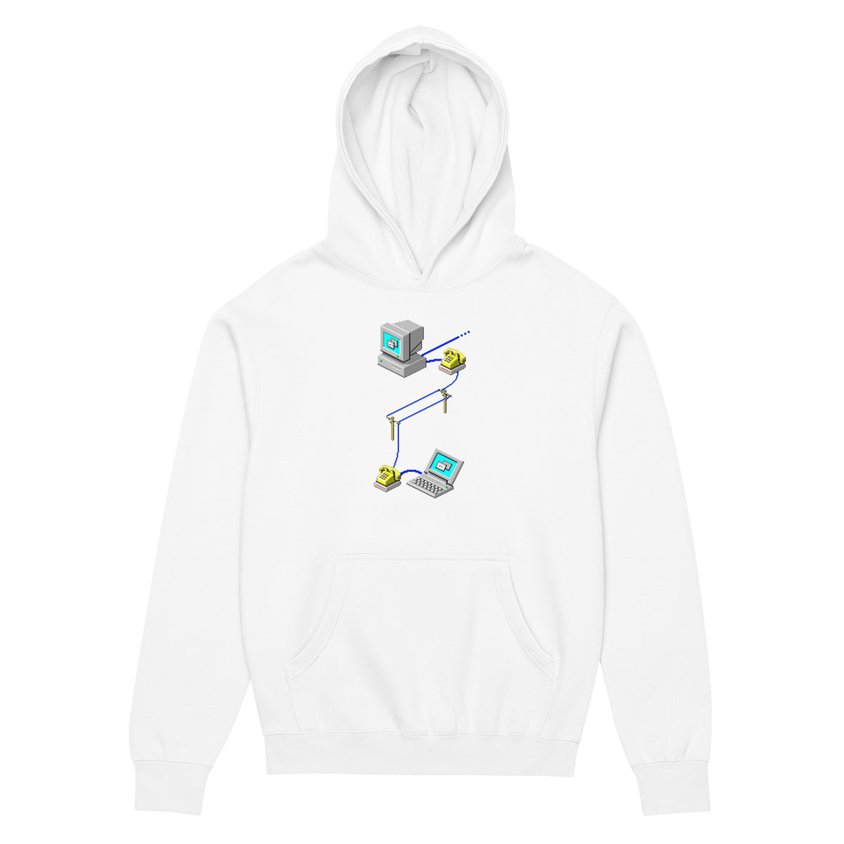 Dial-Up Connection Retro Tee - Men’s box hoodie