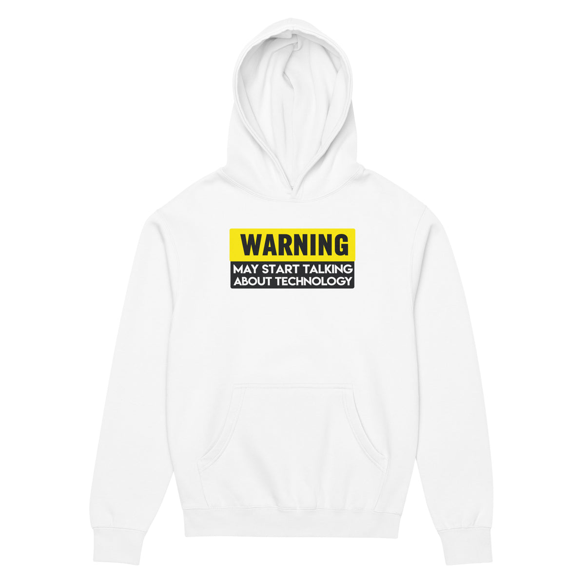 Warning: May Start Talking About Technology - Men’s box hoodie