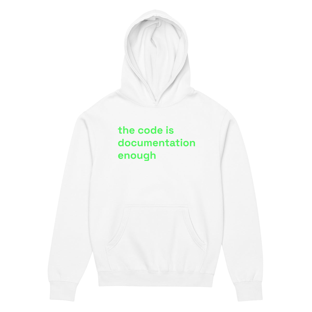 The Code Is Documentation Enough - Men’s box hoodie