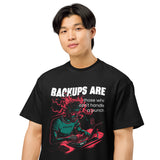 Backups Are for Those Who Can’t Handle a Punch - Men’s box tee