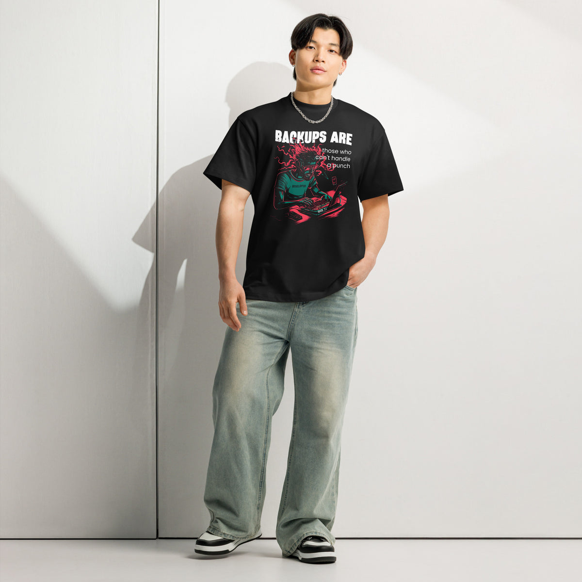 Backups Are for Those Who Can’t Handle a Punch - Men’s box tee