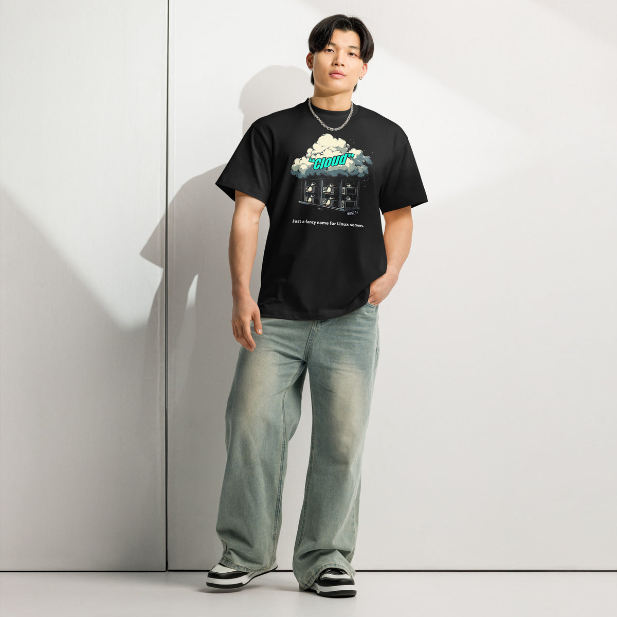 Cloud - Just a Fancy Name for Linux Servers - Men’s box tee