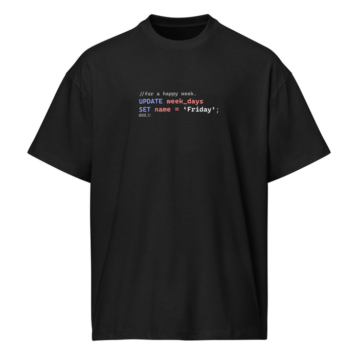 Update Week to Friday - Men’s box tee