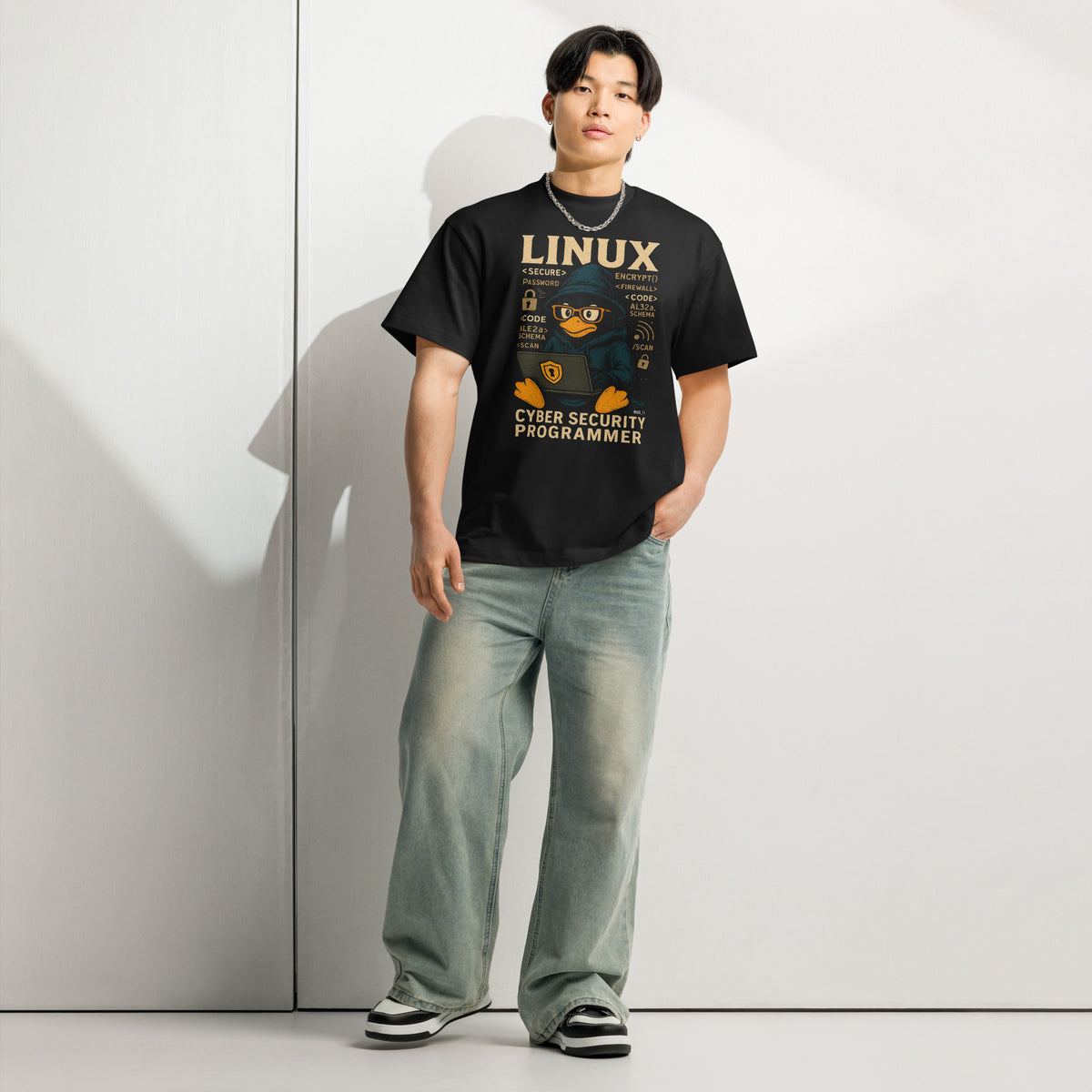 Linux Cyber Security Programmer - Men’s box tee