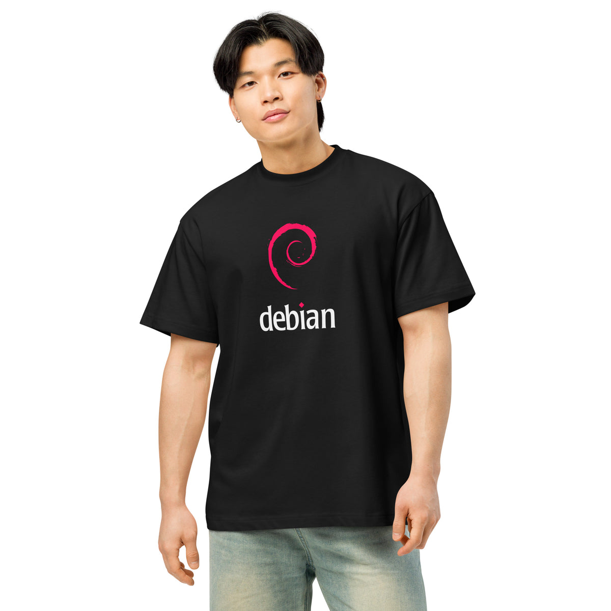 Linux Debian Classic Logo - Men’s box tee