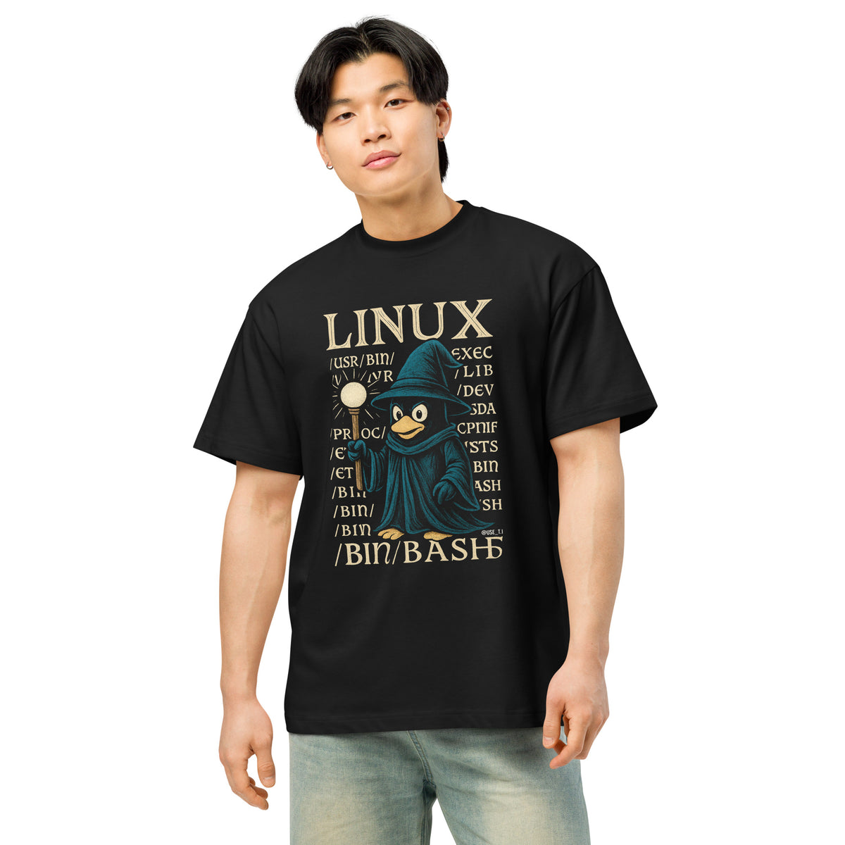 Linux Wizard - /bin/bash Edition - Men’s box tee