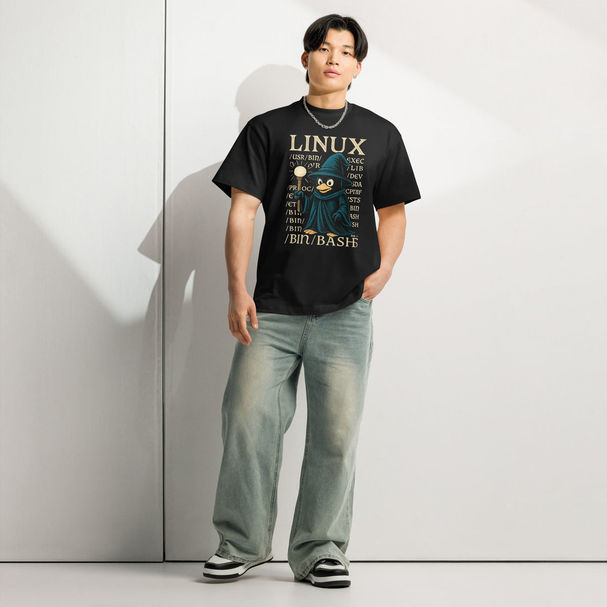 Linux Wizard - /bin/bash Edition - Men’s box tee