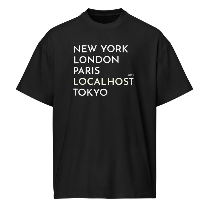 New York, London, Paris, Localhost, Tokyo - Men’s box tee