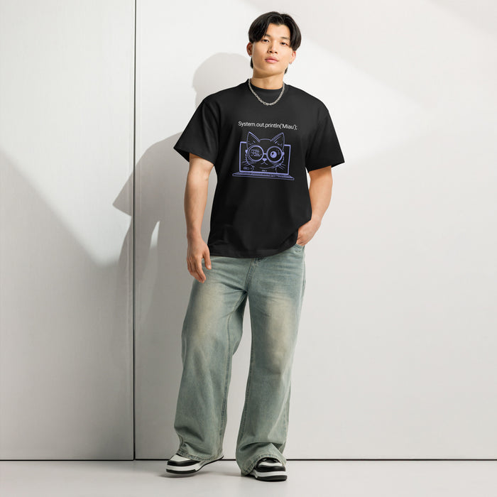 System.out.println('Miau') - Men’s box tee