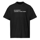 I’m Silently Judging Your Code - Men’s box tee