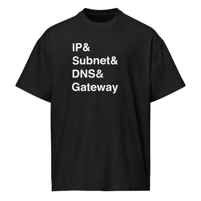 IP, Subnet, DNS & Gateway - Men’s box tee