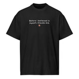 Before I Believed in Myself, Claude Did - Men’s box tee