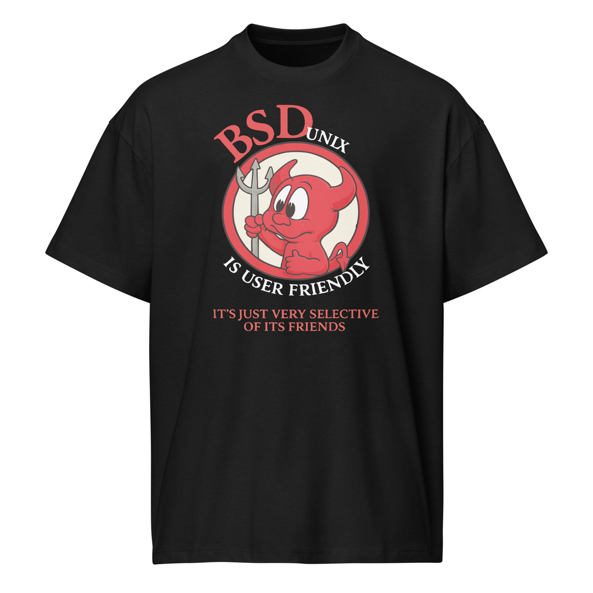 BSD UNIX Is User Friendly  - Men’s box tee