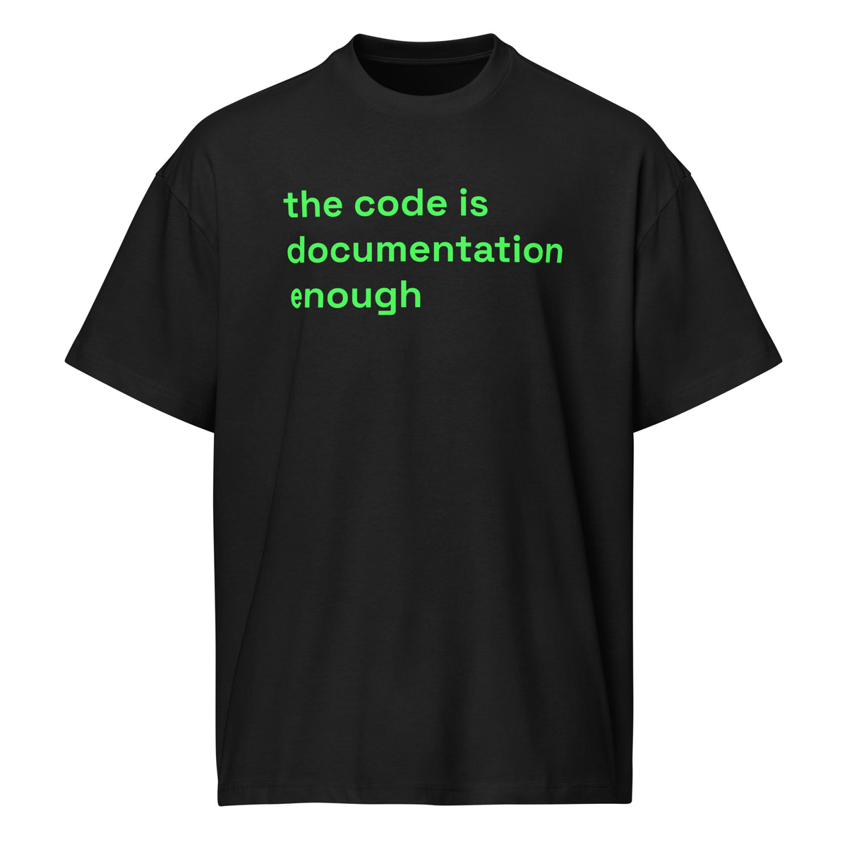 The Code Is Documentation Enough - Men’s box tee
