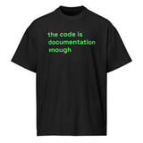 The Code Is Documentation Enough - Men’s box tee
