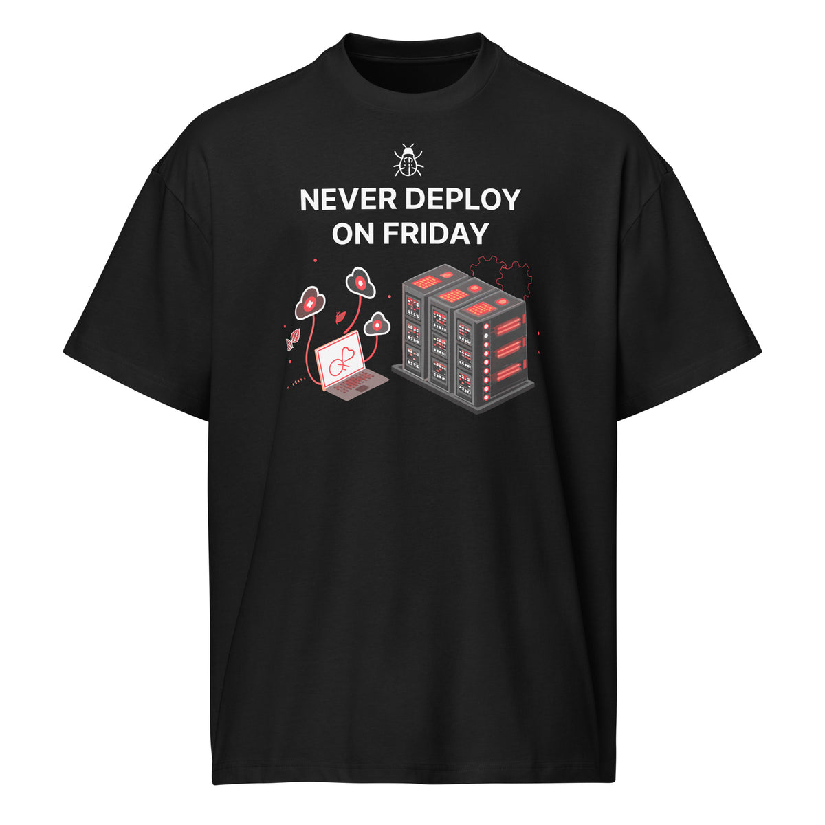 Never Deploy On Friday - Men’s box tee