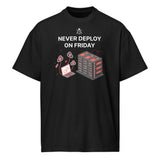 Never Deploy On Friday - Men’s box tee