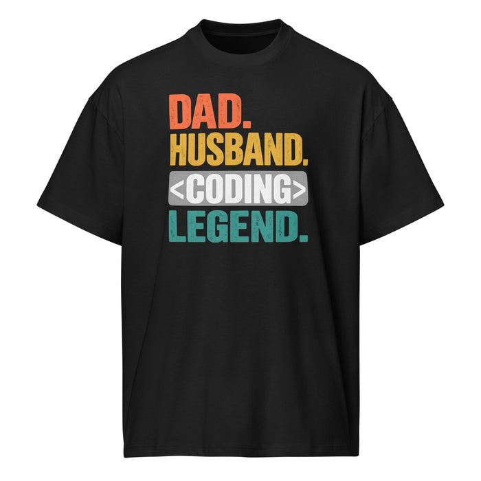 Dad Husband Coding Legend  - Men’s box tee