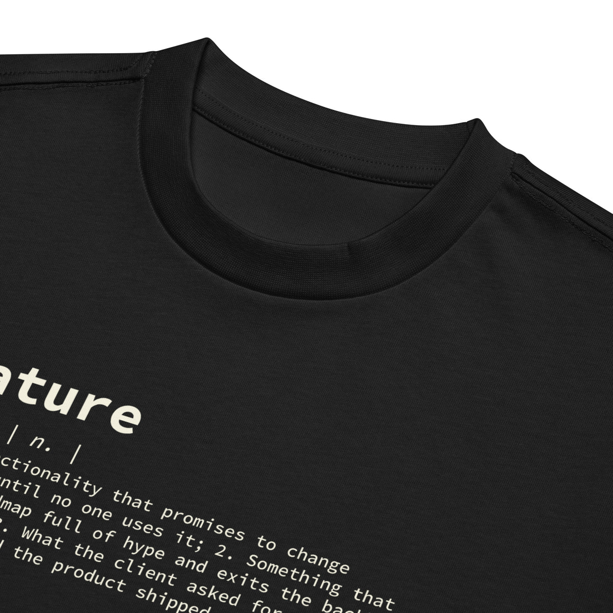 Feature Definition - Men’s box tee
