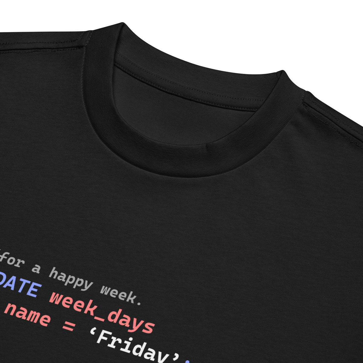 Update Week to Friday - Men’s box tee