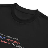 Update Week to Friday - Men’s box tee