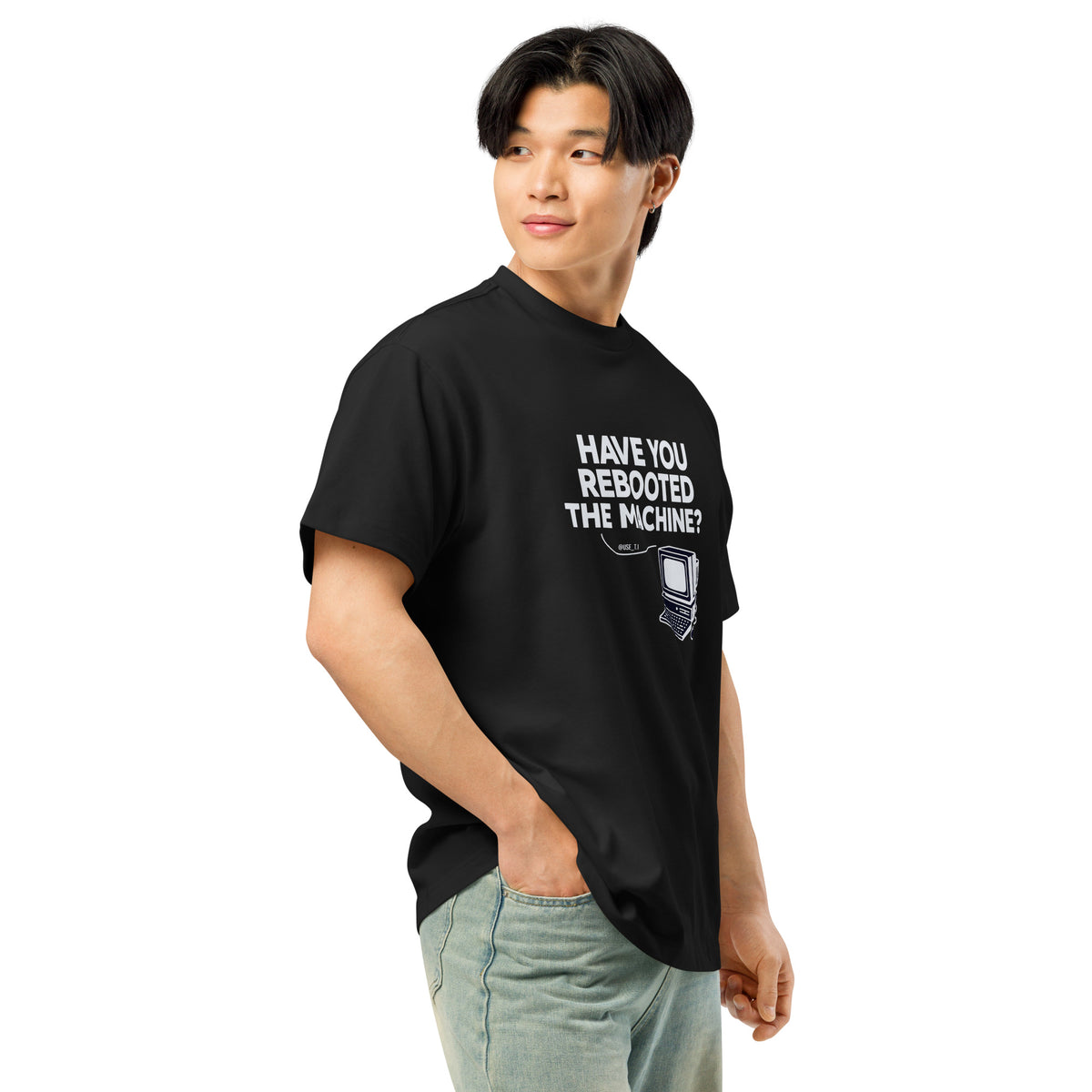Have You Rebooted the Machine? - Men’s box tee