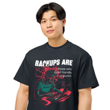 Backups Are for Those Who Can’t Handle a Punch - Men’s box tee