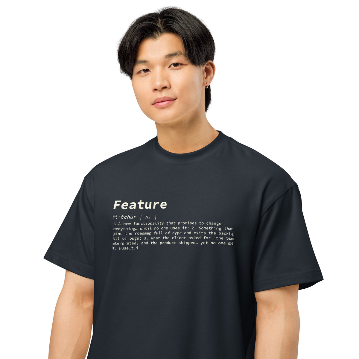 Feature Definition - Men’s box tee