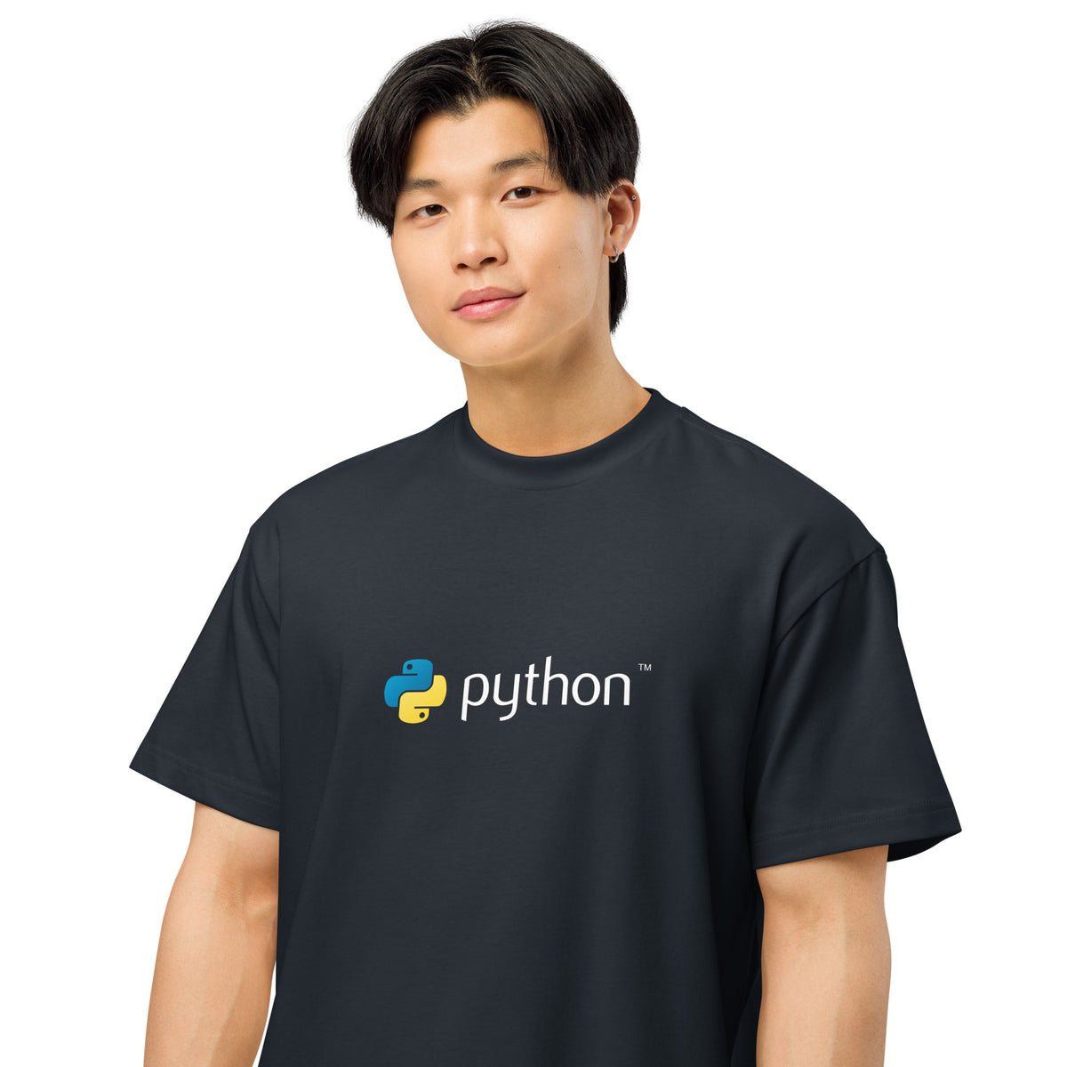 Python Logo - Code with Elegance - Men’s box tee