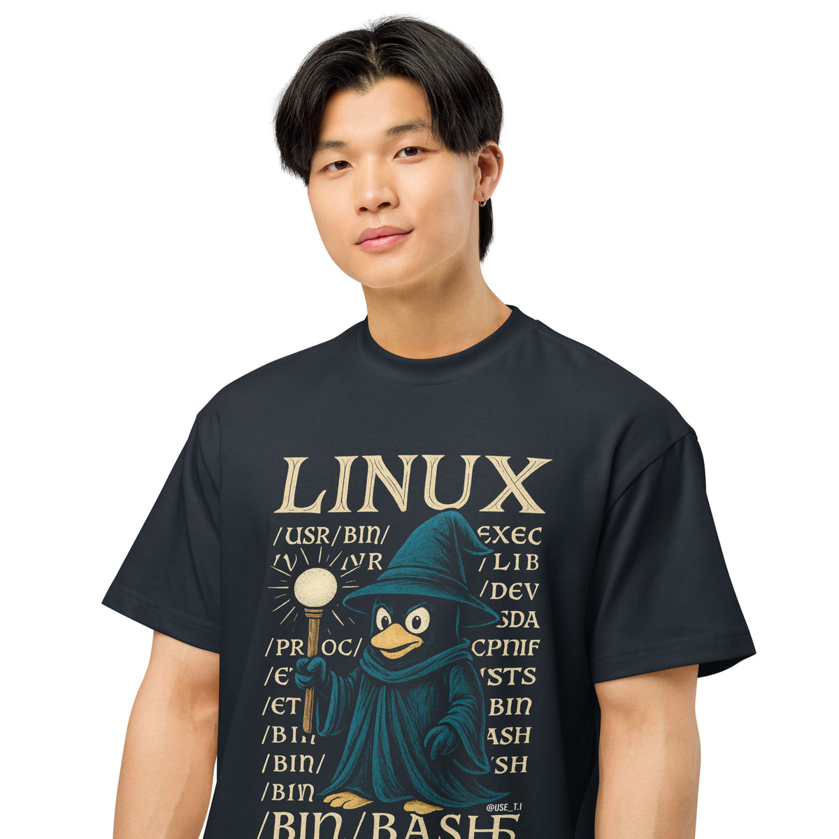Linux Wizard - /bin/bash Edition - Men’s box tee