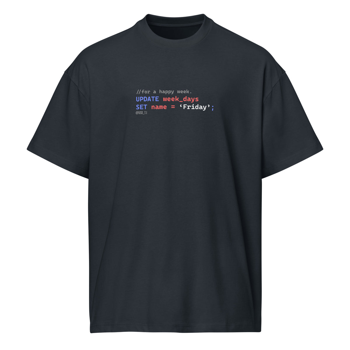 Update Week to Friday - Men’s box tee