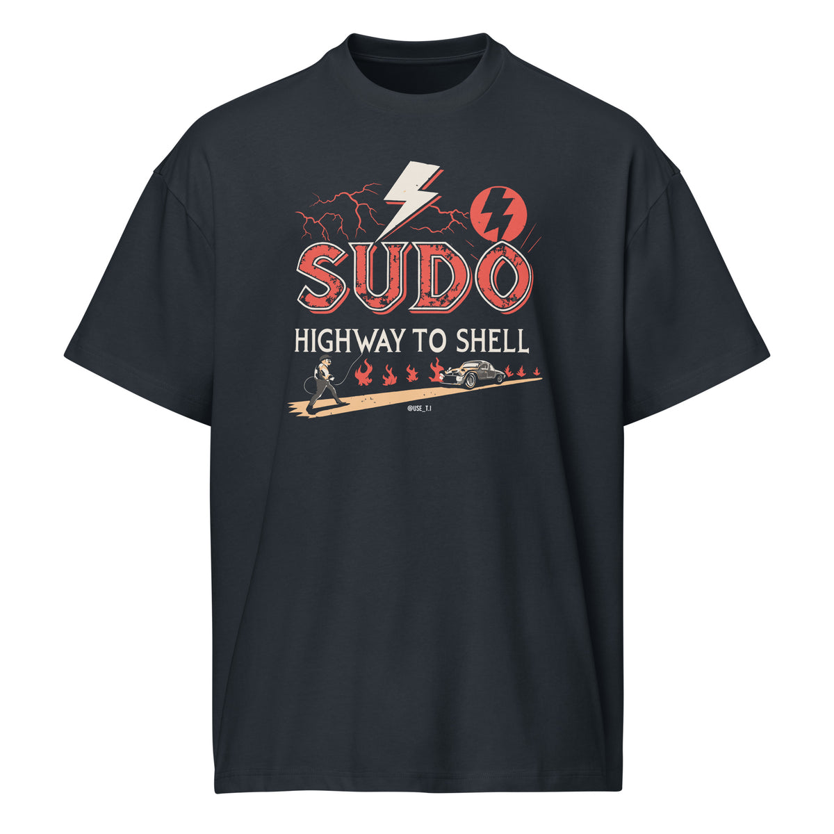 Sudo - Highway to Shell Linux - Men’s box tee