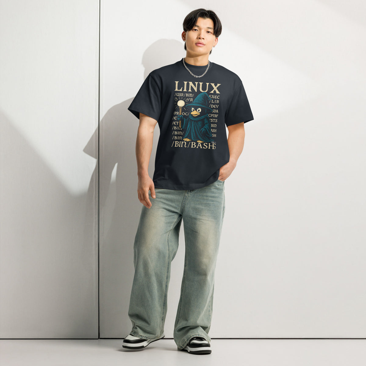 Linux Wizard - /bin/bash Edition - Men’s box tee
