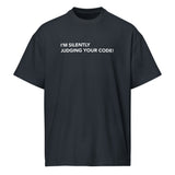 I’m Silently Judging Your Code - Men’s box tee