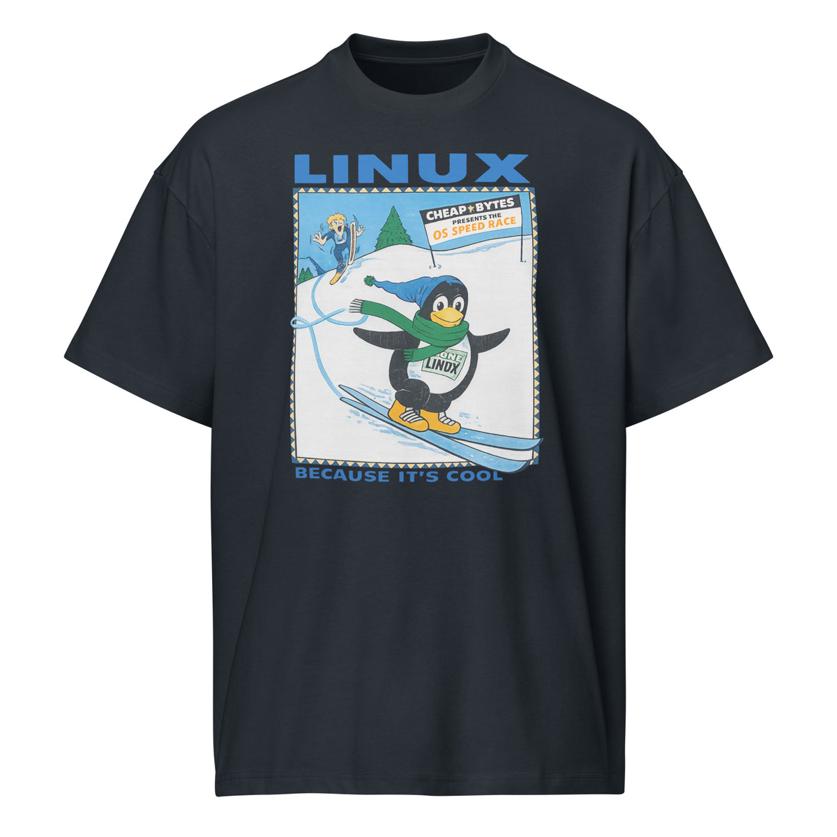 Linux Speed Race - Men’s box tee