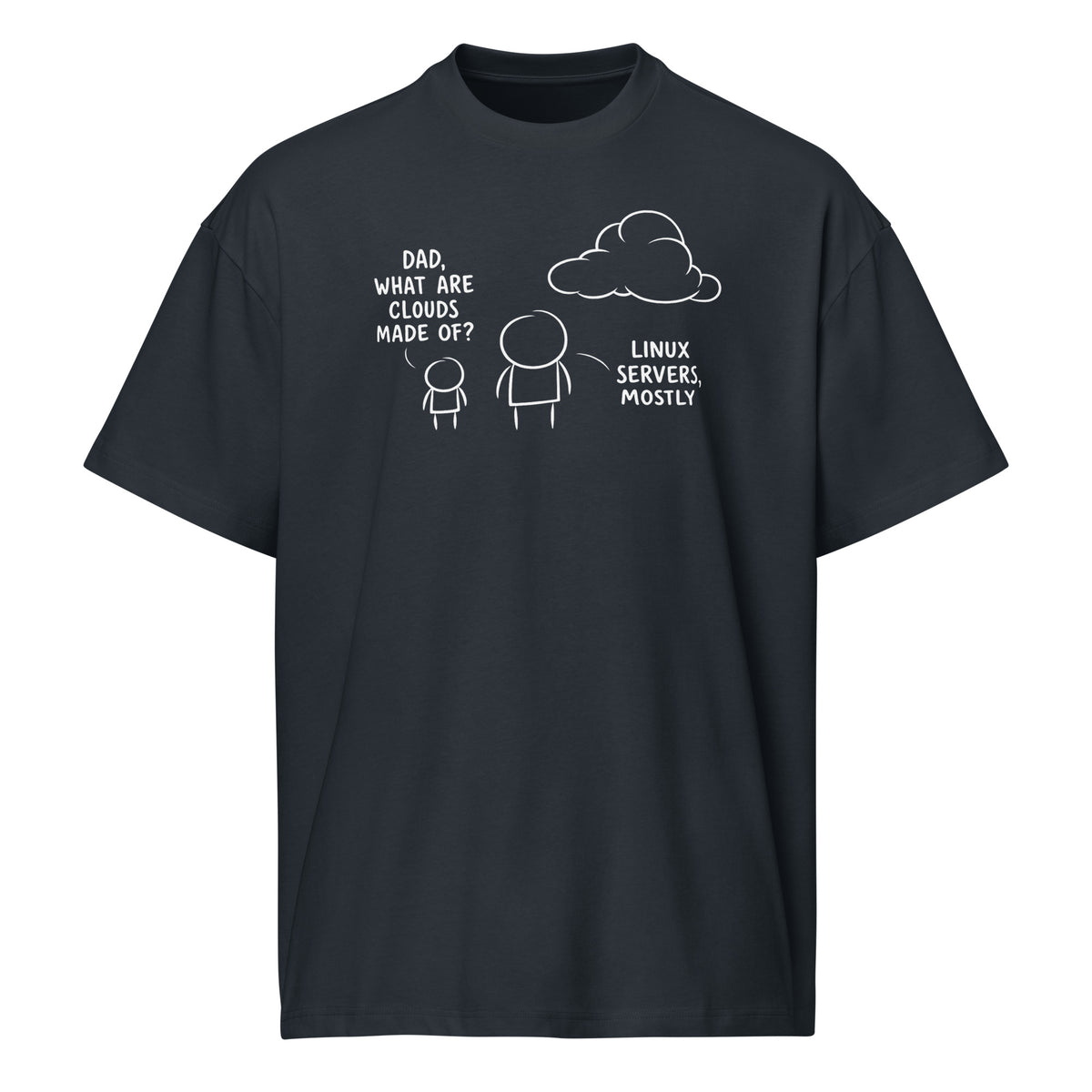 Dad, What are clouds made of - Men’s box tee